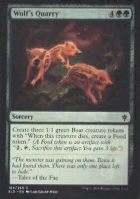 Wolf's Quarry - Throne of Eldraine: #184, Magic: The Gathering Nm R129