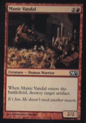Manic Vandal - Magic 2012 (M12): #151, Magic: The Gathering Nm R208