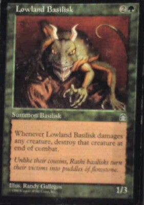 Lowland Basilisk - Stronghold: #109, Magic: The Gathering Lp R99