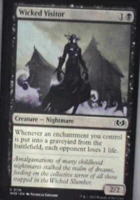 Wicked Visitor - Wilds of Eldraine: #118, Magic: The Gathering Nm R229