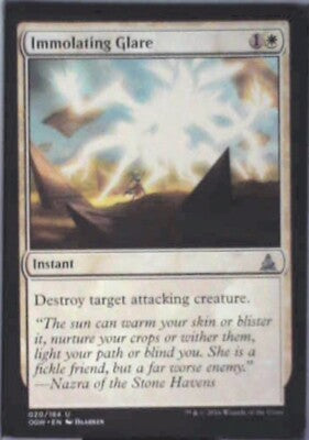 Immolating Glare - Oath of the Gatewatch: #20, Magic: The Gathering Nm R152