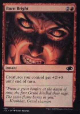Burn Bright - Jumpstart 2022: #508, Magic: The Gathering Nm R184