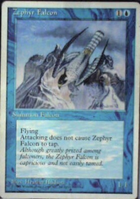 Zephyr Falcon - Fourth Edition: #116, Magic: The Gathering Lp R38