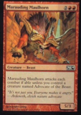 Marauding Maulhorn - Magic 2014 (M14): #145, Magic: The Gathering Lp R96