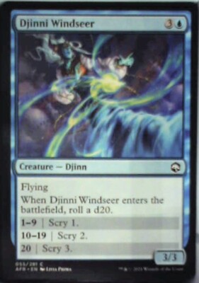 Djinni Windseer - Adventures in the Forgotten Realms: #55, MTG Nm R115