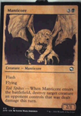 Manticore (Showcase) - Adventures in the Forgotten Realms: #314 Nm R127