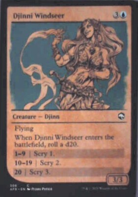 Djinni Windseer (Showcase) - Adventures in the Forgotten Realms: #306 Nm R49