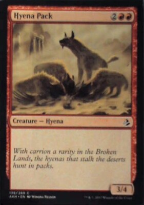 Hyena Pack - Amonkhet: #139, Magic: The Gathering Nm R201