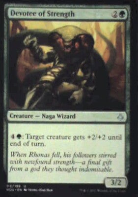 Devotee of Strength - Hour of Devastation: #113, Magic: The Gathering Nm R120