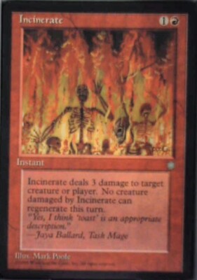 Incinerate - Ice Age: #194, Magic: The Gathering Nm R124