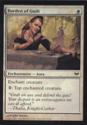 Burden of Guilt - Dark Ascension: #4, Magic: The Gathering Nm R204