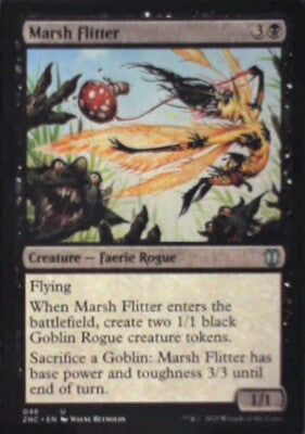 Marsh Flitter - Commander: Zendikar Rising: #46, Magic: The Gathering Nm R51