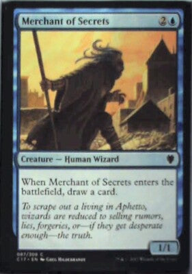 Merchant of Secrets - Commander 2017: #87, Magic: The Gathering Nm R154