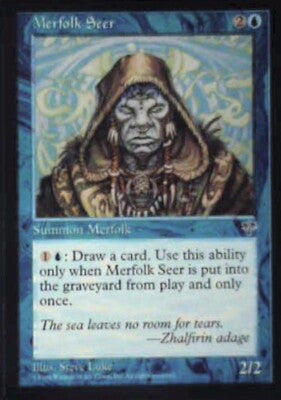 Merfolk Seer - Mirage: #76, Magic: The Gathering Nm R191