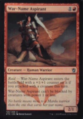 War-Name Aspirant - Khans of Tarkir: #126, Magic: The Gathering Nm R235