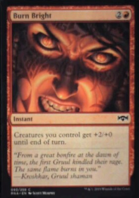 Burn Bright - Ravnica Allegiance: #93, Magic: The Gathering Nm R116