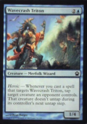 Wavecrash Triton - Theros: #74, Magic: The Gathering Nm R218