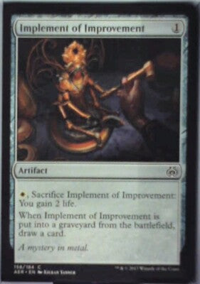 Implement of Improvement - Aether Revolt: #158, Magic: The Gathering Nm R150