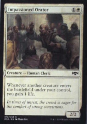 Impassioned Orator - Ravnica Allegiance: #12, Magic: The Gathering Nm R144