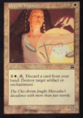 Devout Witness - Mercadian Masques: #17, Magic: The Gathering Lp R197