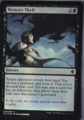 Memory Theft - Throne of Eldraine: #96, Magic: The Gathering - Foil Nm R248