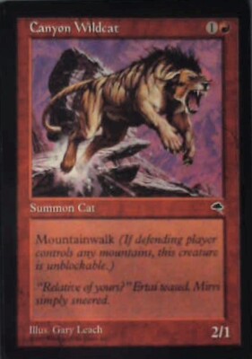 Canyon Wildcat - Tempest: #167, Magic: The Gathering Nm R110