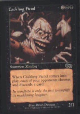 Cackling Fiend - Urza's Saga: #121, Magic: The Gathering Lp R234
