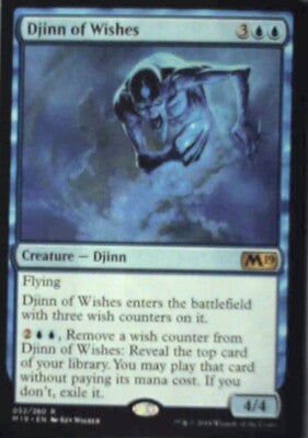 Djinn of Wishes - Core Set 2019: #52, Magic: The Gathering Nm R108