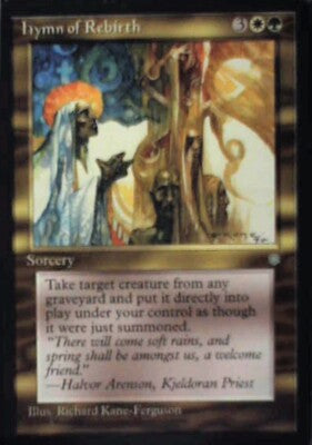 Hymn of Rebirth - Ice Age: #295, Magic: The Gathering Nm R109