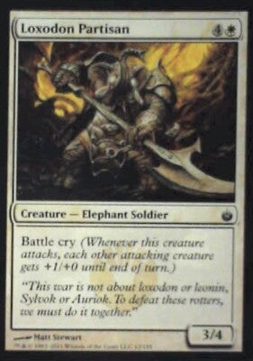 Loxodon Partisan - Mirrodin Besieged: #12, Magic: The Gathering Nm R208