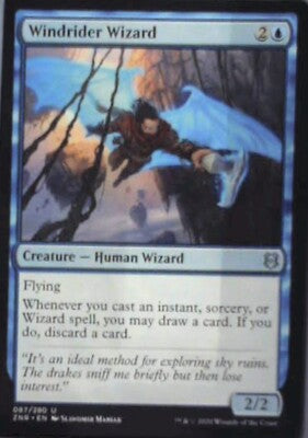 Windrider Wizard - Zendikar Rising: #87, Magic: The Gathering Nm R51