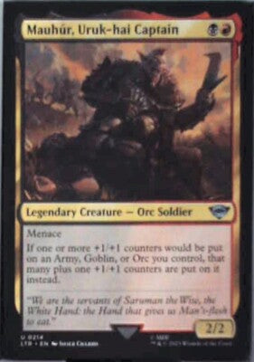 Mauhur, Uruk-hai Captain: #214, Magic: The Gathering Nm R232