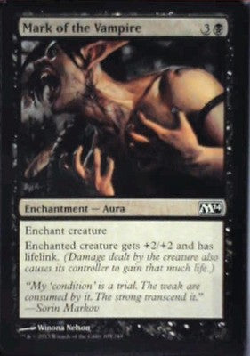 Mark of the Vampire - Magic 2014 (M14): #105, Magic: The Gathering Nm C338
