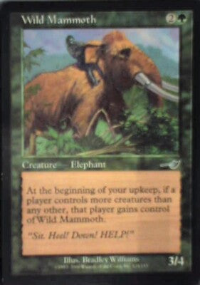 Wild Mammoth - Nemesis: #124, Magic: The Gathering Nm R155