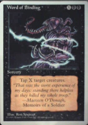 Word of Binding - Fourth Edition: #172, Magic: The Gathering Nm R42