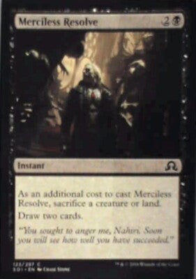 Merciless Resolve - Shadows over Innistrad: #123, Magic: The Gathering Nm R153