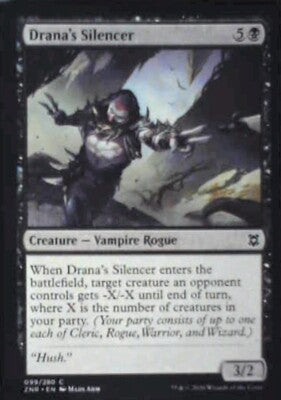 Drana's Silencer - Zendikar Rising: #99, Magic: The Gathering Nm R76
