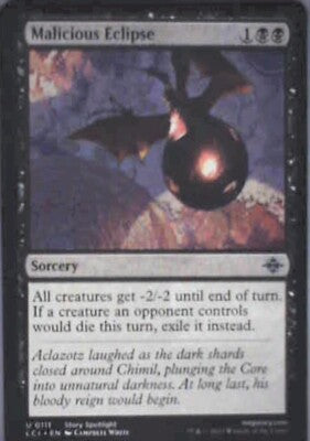 Malicious Eclipse - The Lost Caverns of Ixalan: #111, MTG Nm R186