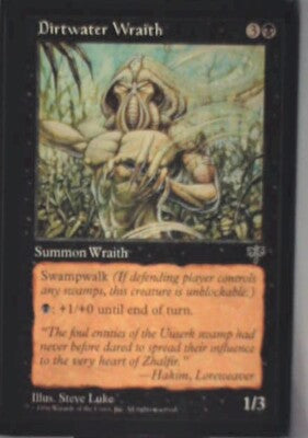 Dirtwater Wraith - The List Reprints: #MIR-117, Magic: The Gathering Nm R107