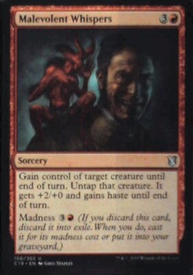 Malevolent Whispers - Commander 2019: #150, Magic: The Gathering Nm R154