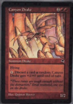 Canyon Drake - Tempest: #166, Magic: The Gathering Mp R37