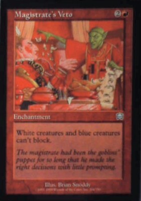 Magistrate's Veto - Mercadian Masques: #204, Magic: The Gathering Lp R197