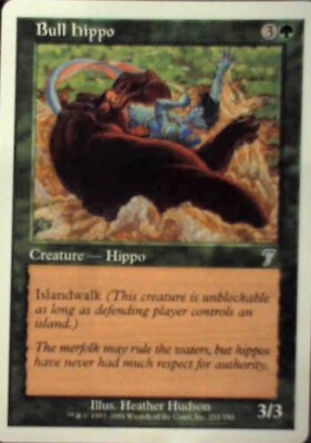 Bull Hippo - 7th Edition: #233, Magic: The Gathering Nm R153