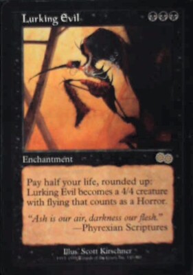 Lurking Evil - Urza's Saga: #140, Magic: The Gathering Lp R36