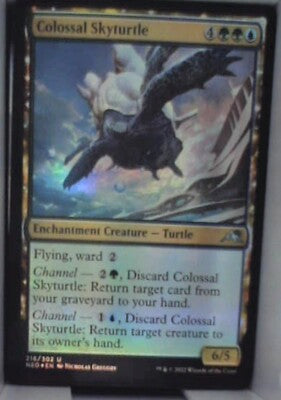Colossal Skyturtle - Kamigawa: Neon Dynasty: #216, MTG - Foil Nm R248