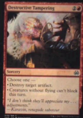 Destructive Tampering - Aether Revolt: #78, Magic: The Gathering Nm R194