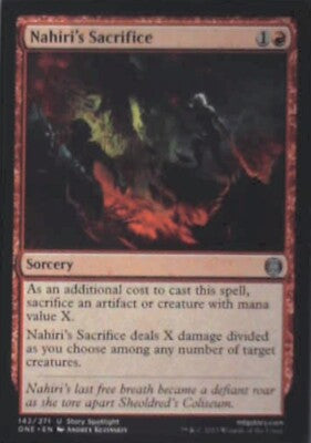 Nahiri's Sacrifice - Phyrexia: All Will Be One: #142, MTG Nm R183