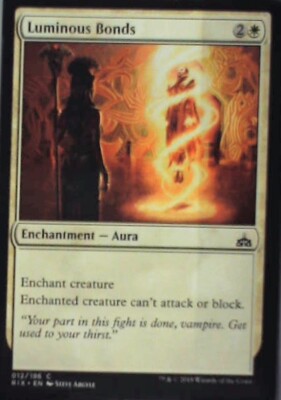 Luminous Bonds - Rivals of Ixalan: #12, Magic: The Gathering Nm R181