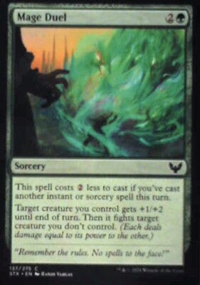 Mage Duel - Strixhaven: School of Mages: #137, Magic: The Gathering Nm R243