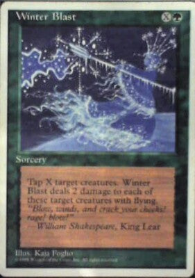 Winter Blast - Fourth Edition: #290, Magic: The Gathering Lp R38